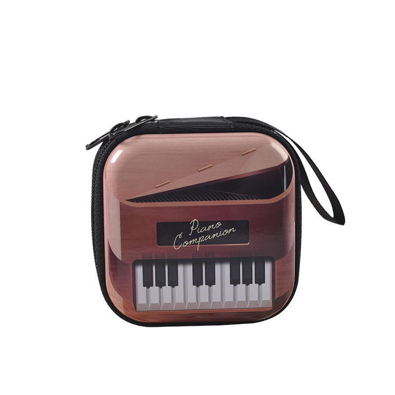 creative tinplate coin purse vintage tape coin purse cartoon key case coin headset storage bag Item Picture