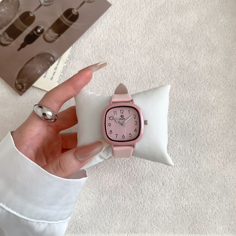 2025 new watch women's ins good-looking junior high school students children niche mute civil servant exam table full figure