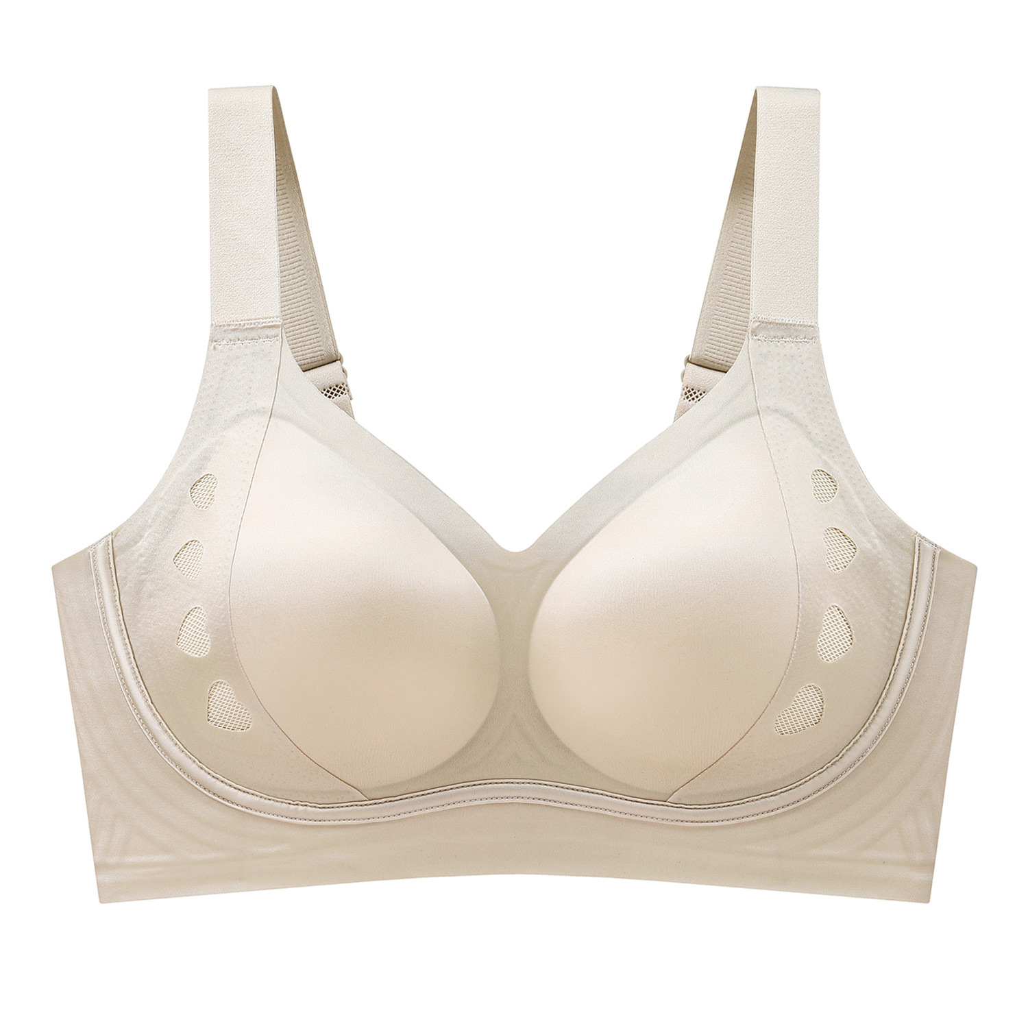 new seamless section surface anti-gravity lifting underwear fixed cup soft support push up no wire accessory breast push up bra Item Picture