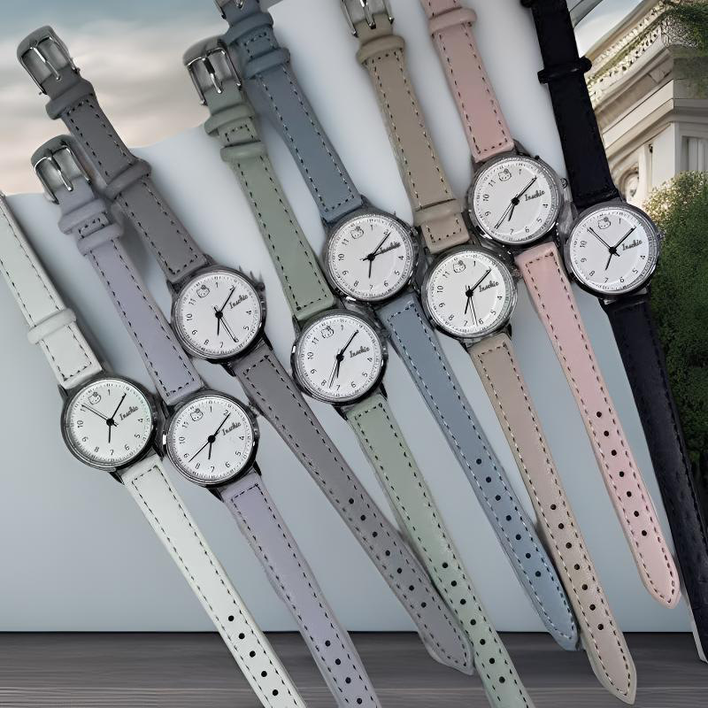 e-commerce new ladies watch  belt watch wholesale live broadcast popular girls watch student examination watch full figure