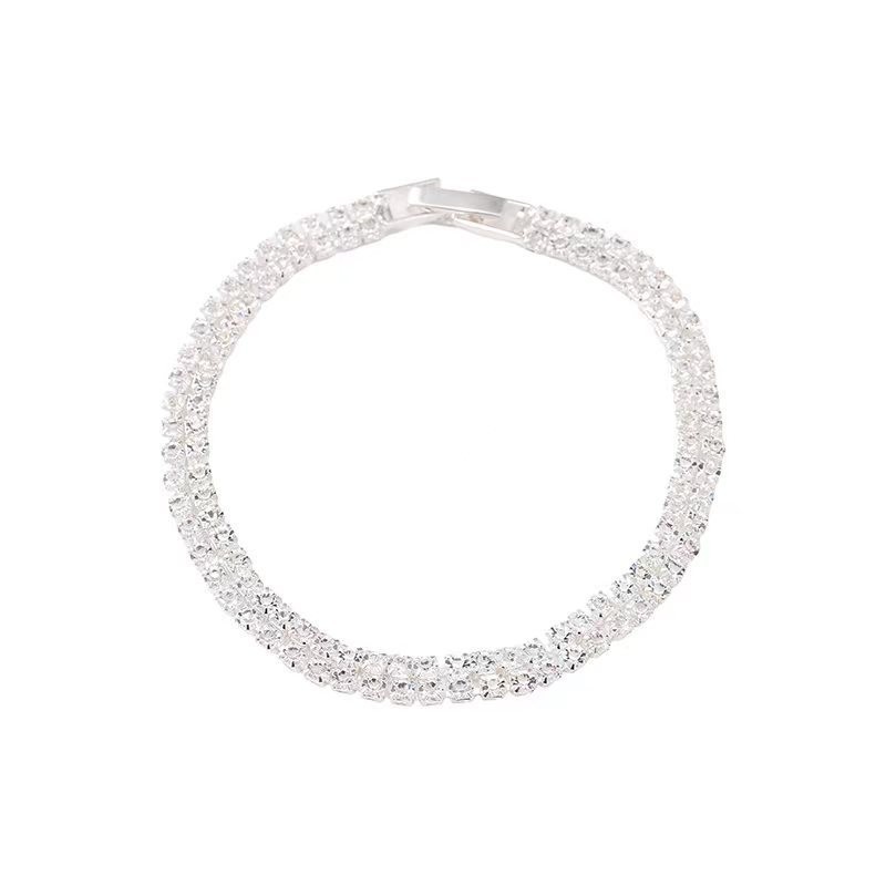 cross-border fashion zircon bracelet female minority simple crystal high sense bracelet accessories jewelry ornament wholesale Specification drawing