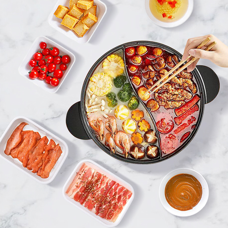 H226-207方形备菜托盘聚餐火锅菜盘家用配菜餐盘厨房料理平底圆盘产品图