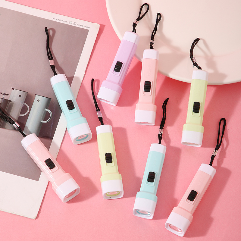new macaron color small flashlight high light flashlight lighting led wholesale stall practical small household appliances gifts Specification drawing