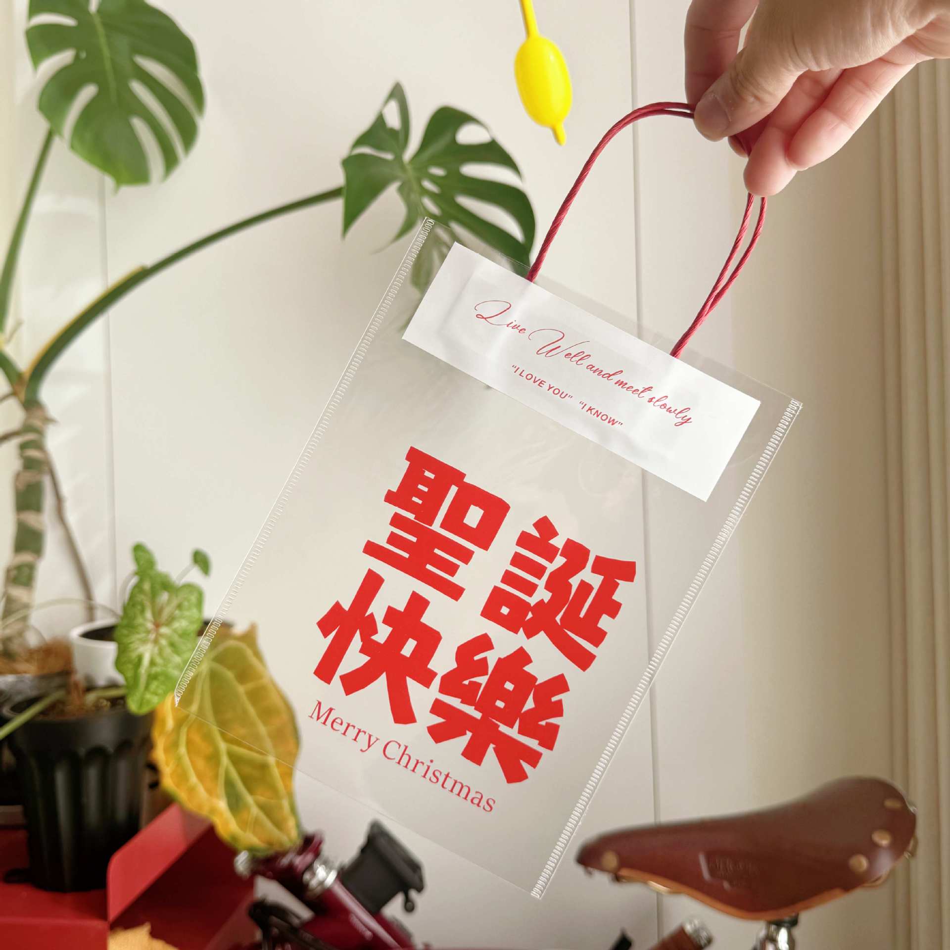 small transparent gift bag handbag toy kindergarten children snack stationery jewelry bag graduation school wholesale details Picture
