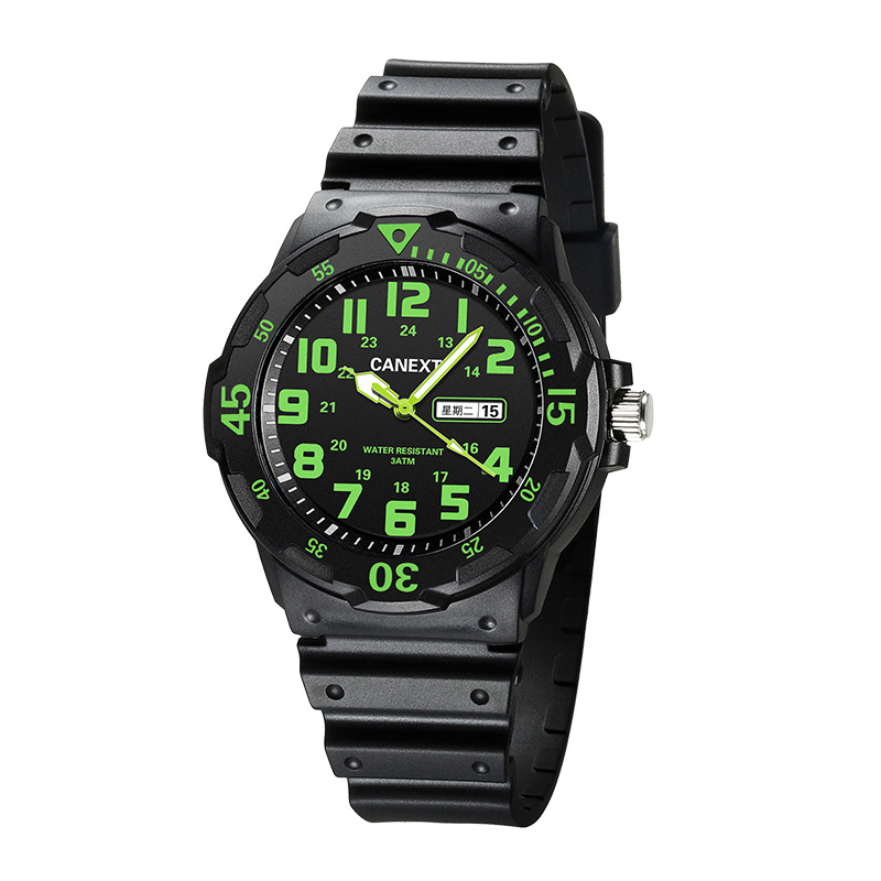 canext foreign trade cross-border hot children's watch male student trendy sports waterproof drop-resistant quartz watch Item Picture