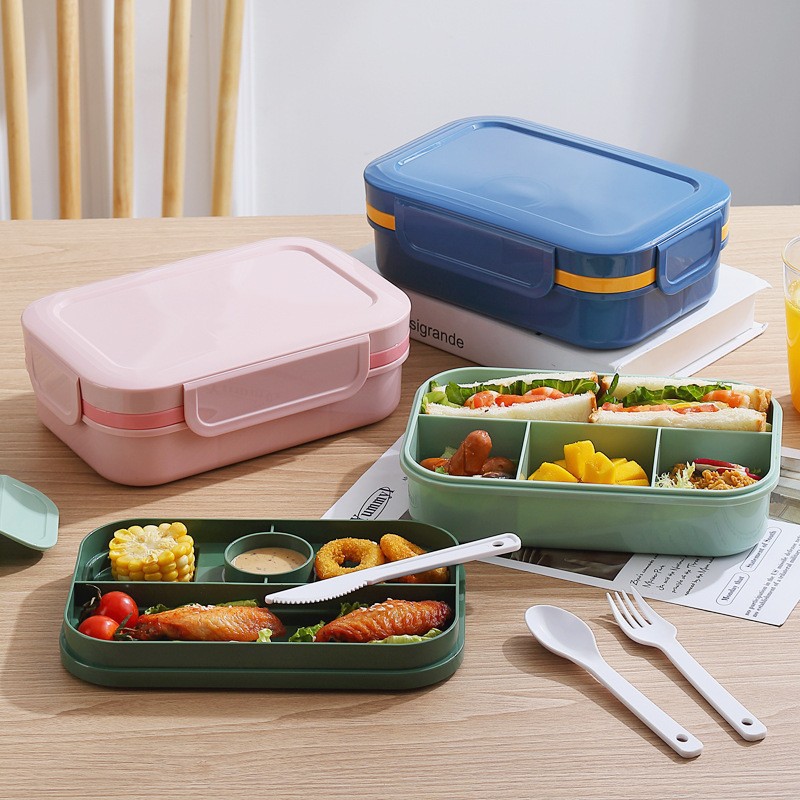 cross-border large capacity lunch box microwaveable heating crisper double-layer sealed lunch box for delivering meals to work lunch box Specification drawing