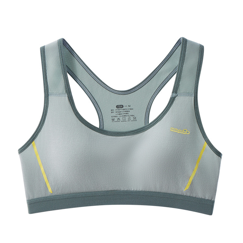 [sports style] girl bra middle school students student puberty growth period underwear shockproof women's vest 2528 full figure