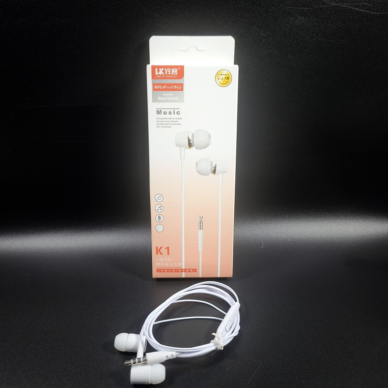 suitable for smart phones listening to songs 3.5 round hole/type-c wide mouth wired earphone flat ear in-ear headphones thumbnail