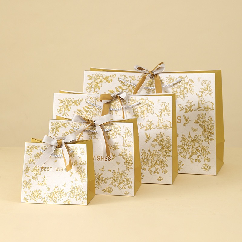 oversized gift bag high-grade gift bag birthday packaging gift bag gift handbag light luxury hand gift paper bag Item Picture