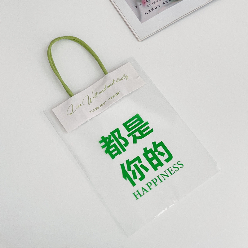 small transparent gift bag handbag toy kindergarten children snack stationery jewelry bag graduation school wholesale Specification drawing