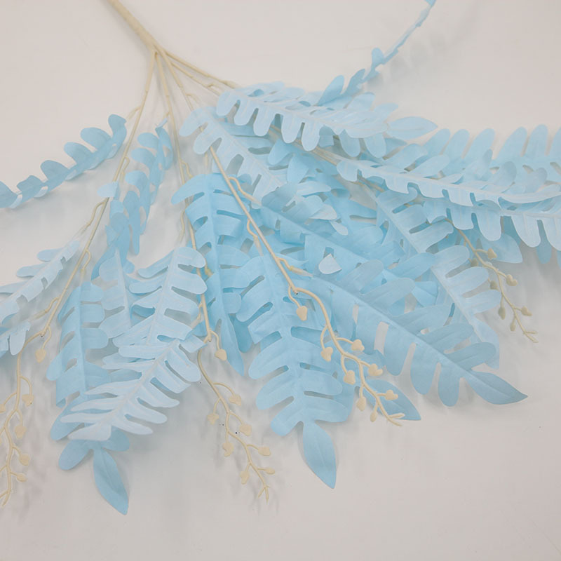 artificial flower 5 fork beam chinese scholartree leave artificial green plant leaves wedding flower bouquet flower arrangement dress up fake flower wholesale Item Picture