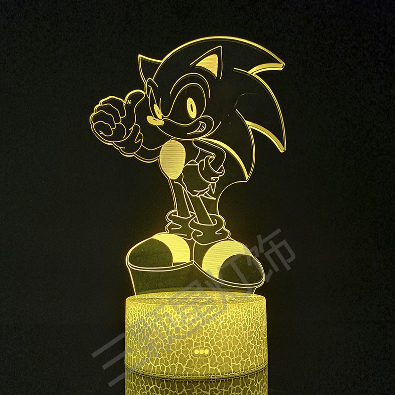 cross-border 3d small night lamp sanrio cartoon character football sports spider-man table lamp christmas creative gift Specification drawing