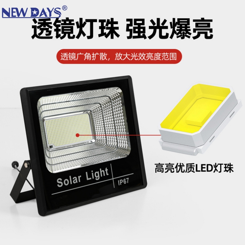 NEWDAYS brand's new cross-border LED mini plastic treasure basin solar floodlight, home garden lighting lamp, camping lamp, tent lamp, outdoor emergency light, energy-saving high-brightness solar street lamp Specification image