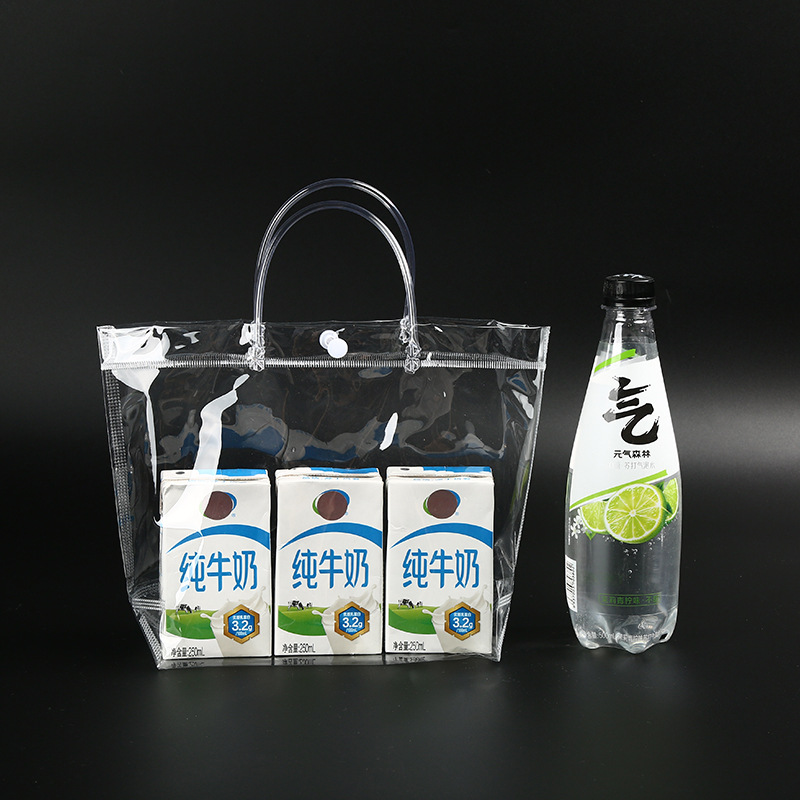 spot pvc plastic handbag candy flowers gift gift bag custom logo transparent gift bag Item Picture
