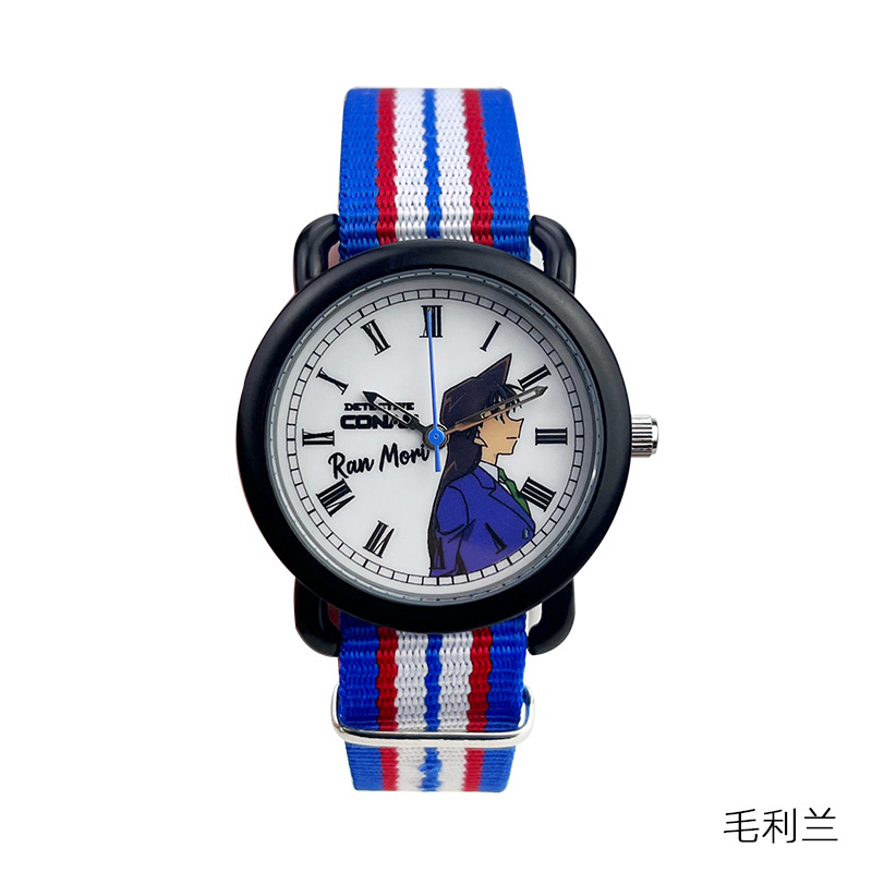 detective conan watch cute cartoon fashion student boys girls children quartz electronic watch birthday gift Specification drawing