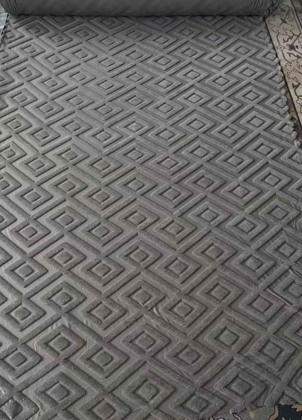 纯色条纹格地毯厂家直销批发地毯1