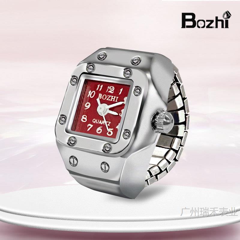 [ring watch] new hot sale creative alloy shell ring watch couple foreign trade new male and female manufacturers direct wholesale Specification drawing