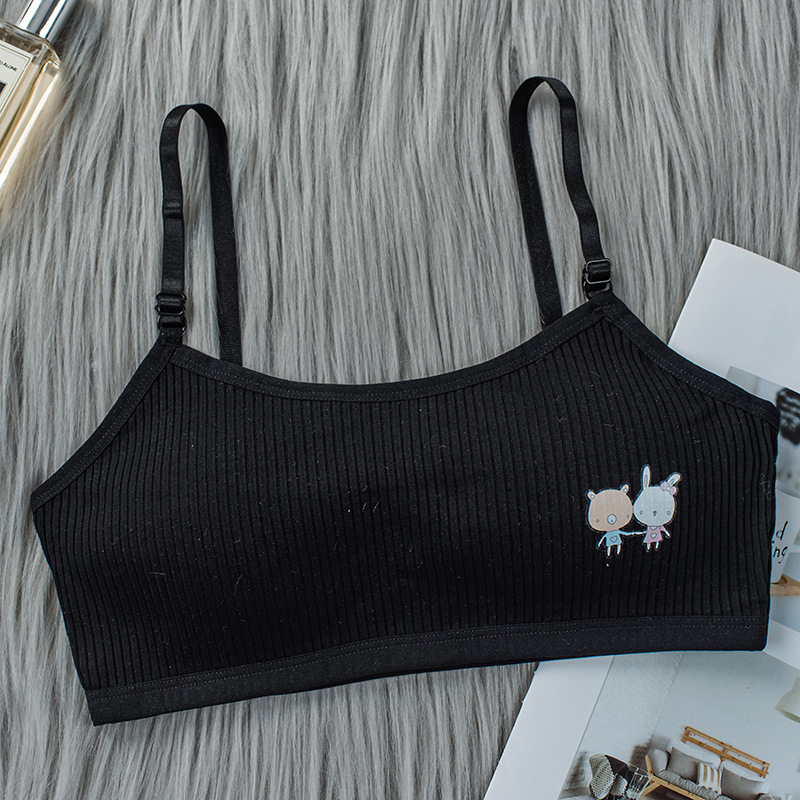 [spot delivery in seconds] student underwear adjustable cotton vest high school student junior high school development sports bra full figure