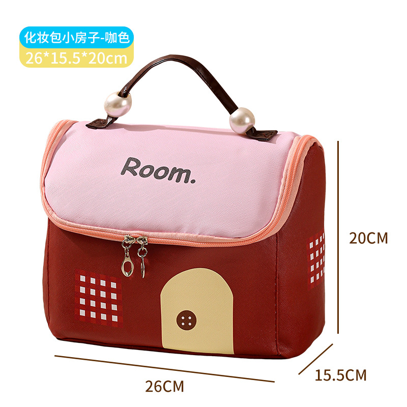 ch cosmetic bag women's portable toiletry bag large capacity dopamine cartoon multifunctional portable waterproof travel storage bag Item Picture