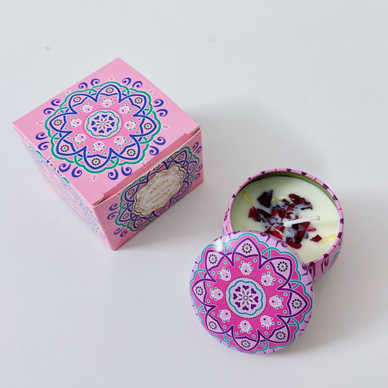 cross-border soy wax dried flower fragrance candles? wedding gift birthday gift flower fragrance incense candle Specification drawing