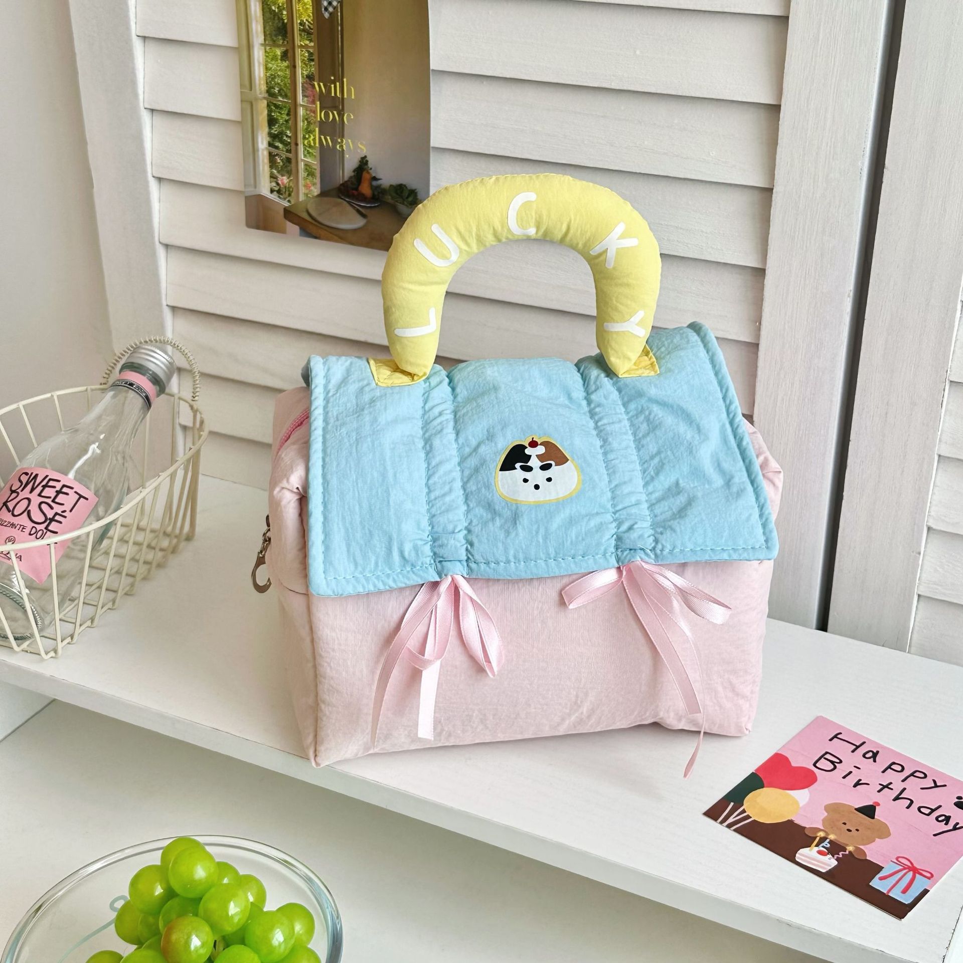 cute house skin care products buggy bag women's large capacity cosmetic bag portable travel wash organizing storage bag Application Scenario