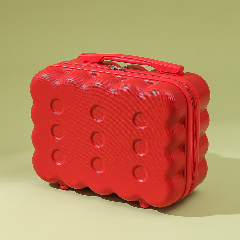 portable box 14-inch luggage macaron biscuit make-up bag cute mini gift suitcase for men and women Specification drawing