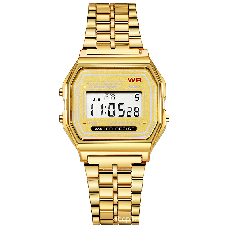 foreign trade popular style led electronic watch wr f91w steel belt a159 harajuku style kakashi watch multi-function watch Application Scenario