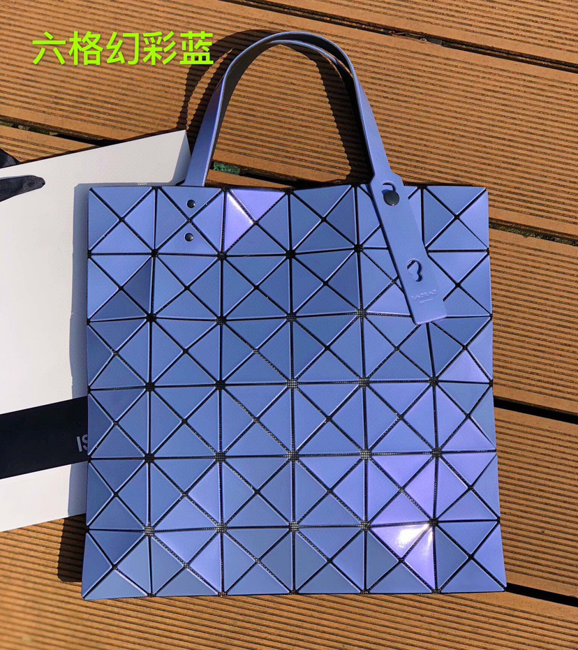 sanzhai original bag new summer shoulder bag classic six-grid women's bag geometric diamond pattern bag hand-held tote life bag details Picture