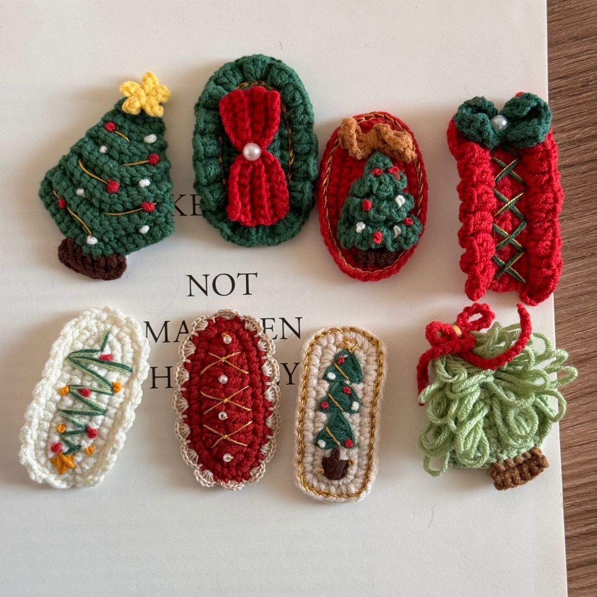 christmas series barrettes holiday cute wool hairpin christmas tree bb clip bang clip accessories new headdress details Picture