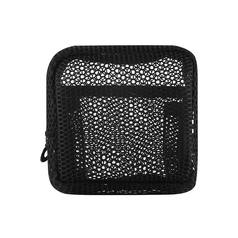 dopamine color square bag large capacity portable mesh small cosmetic bag lipstick storage bag mesh napkins dispenser bag Item Picture