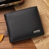 cross-border hot selling short men's wallet pu wallet coin purse wallet wallet wallet zipper wallet bag one piece dropshipping Specification drawing