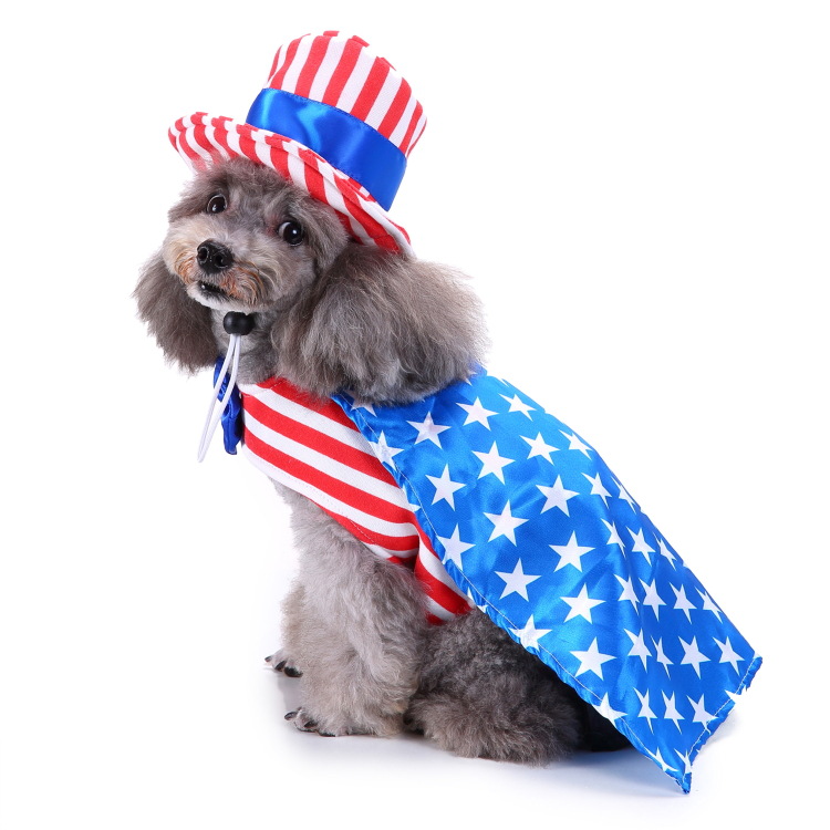 supply cross-border pet clothes american independence day pet clothing funny dog clothes independence day holiday dress up Item Picture