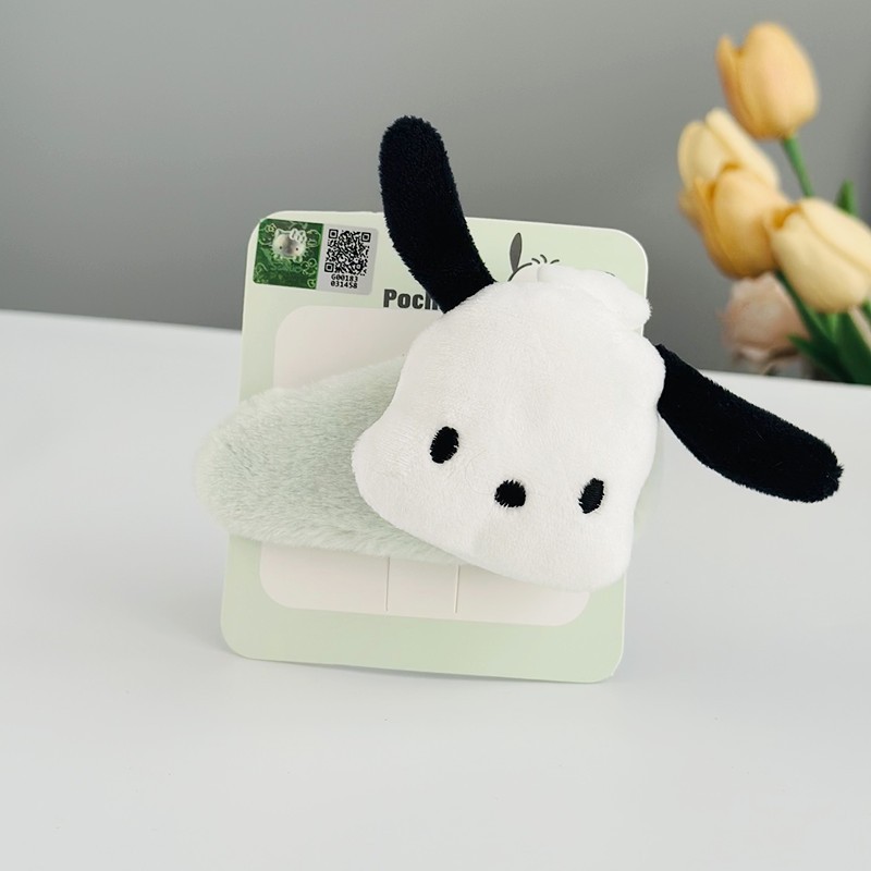 sanrio doll clow m plush barrettes side furry large bb clip girl bang side clip cute hairpin barrettes Specification drawing