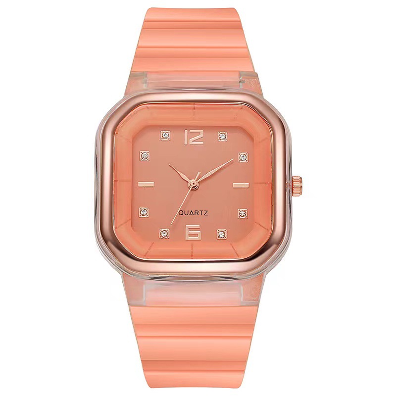 new fashion women's watches student square watch casual silicone trend children's watch women's quartz watch factory wholesale hand Item Picture