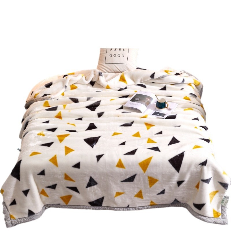 double-layer thickened laschel blanket velvet blanket red wedding gifts blanket leisure blanket children's thickened blanket winter Item Picture