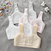 girls' puberty junior and middle school students underwear new tube top wireless vest breathable pure cotton wrapped chest sports bra Item Picture