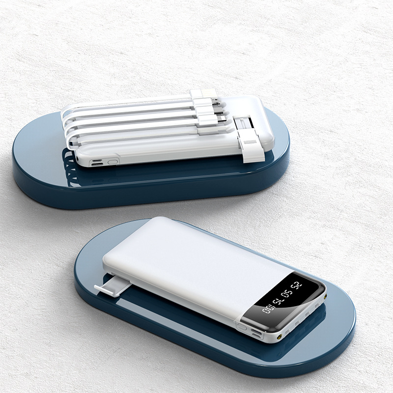 cross-border wholesale gifts with cable power bank 20000 ma large capacity convenient mobile power customized logo Application Scenario