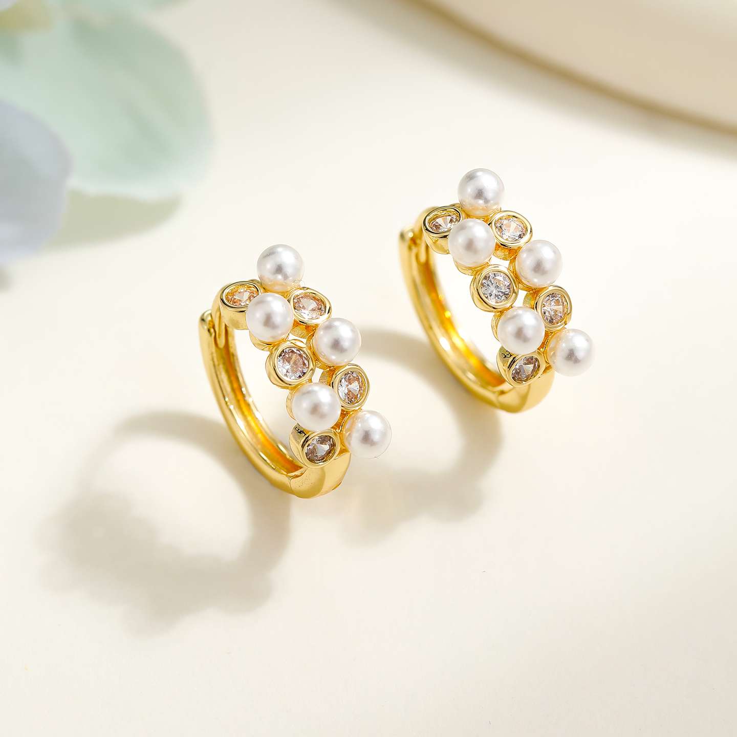 潮流耳钉耳针耳饰个性嘻哈贝壳饰品简约耳环配饰女男百搭时尚细节图