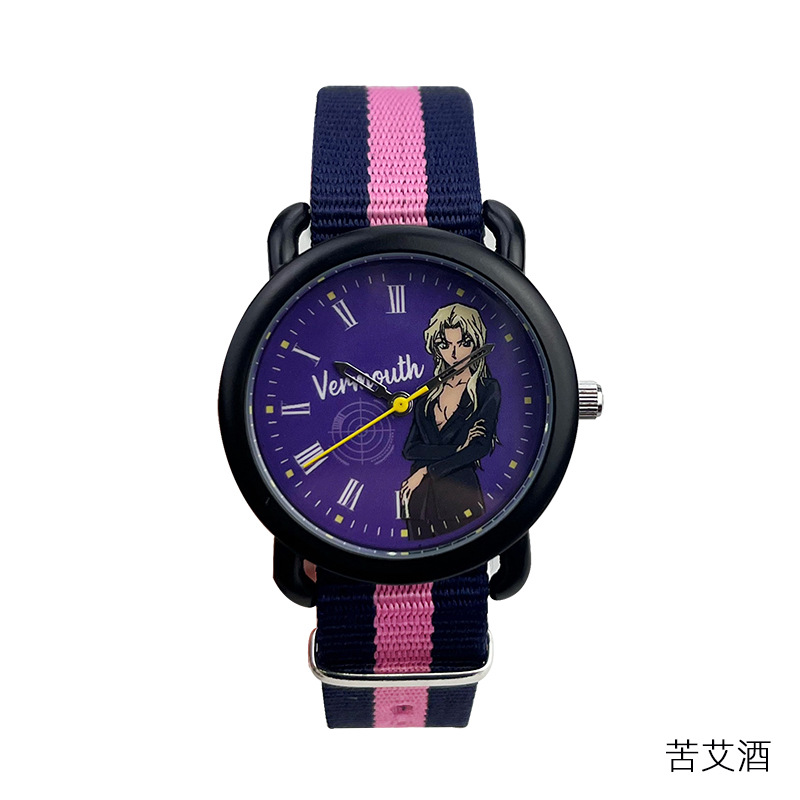 detective conan watch cute cartoon fashion student boys girls children quartz electronic watch birthday gift full figure