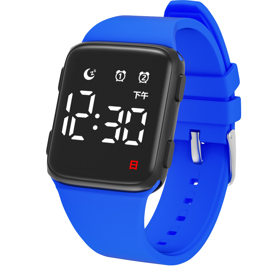 2024 new arrival electronic led chinese with alarm clock week luminous waterproof sports fashion watch for students Item Picture