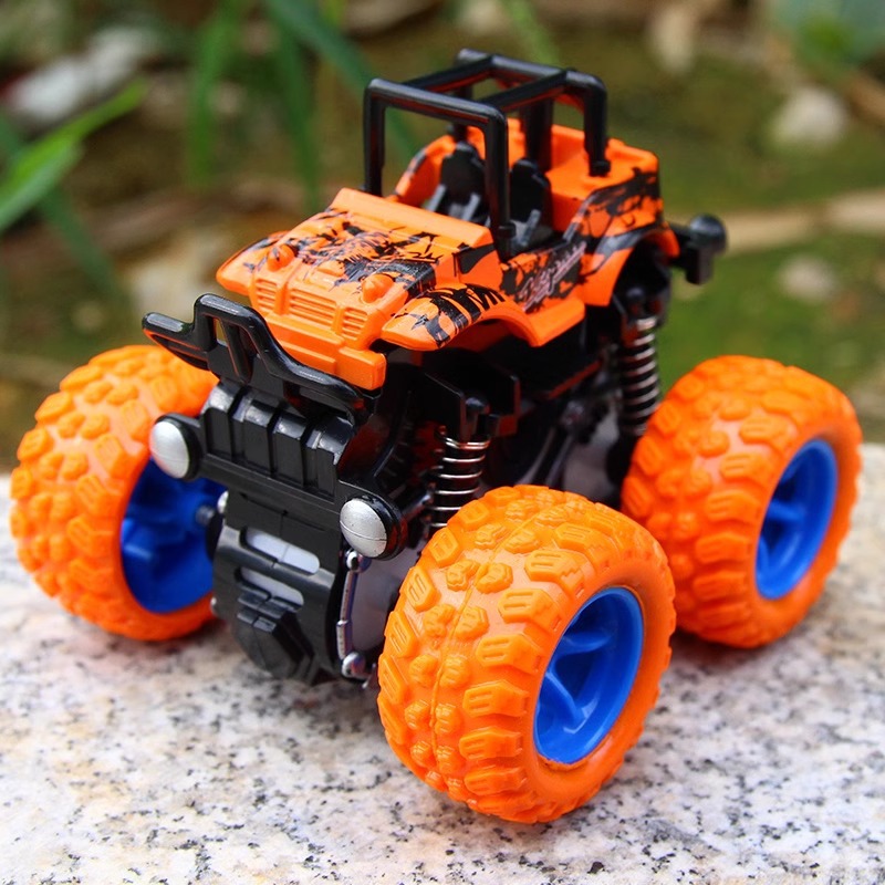 children's inertia four-wheel drive toy car boys stunt off-road vehicle boy little child toy stall stall wholesale details Picture