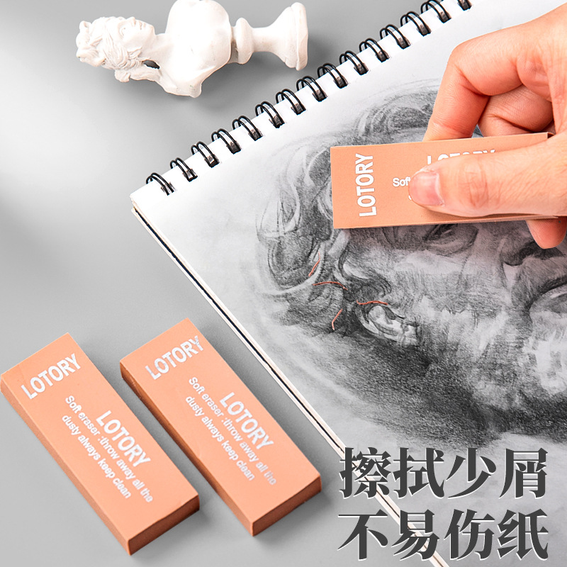 old man head eraser wholesale sketch painting highlight studio eraser with a box of elementary school students learning stationery Specification drawing