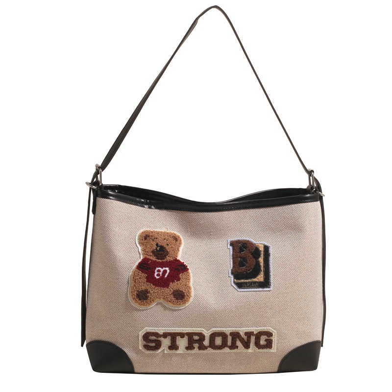 korean style retro large capacity totes women's handbags 2025 new underarm commuter shoulder bag crossbody bag full figure