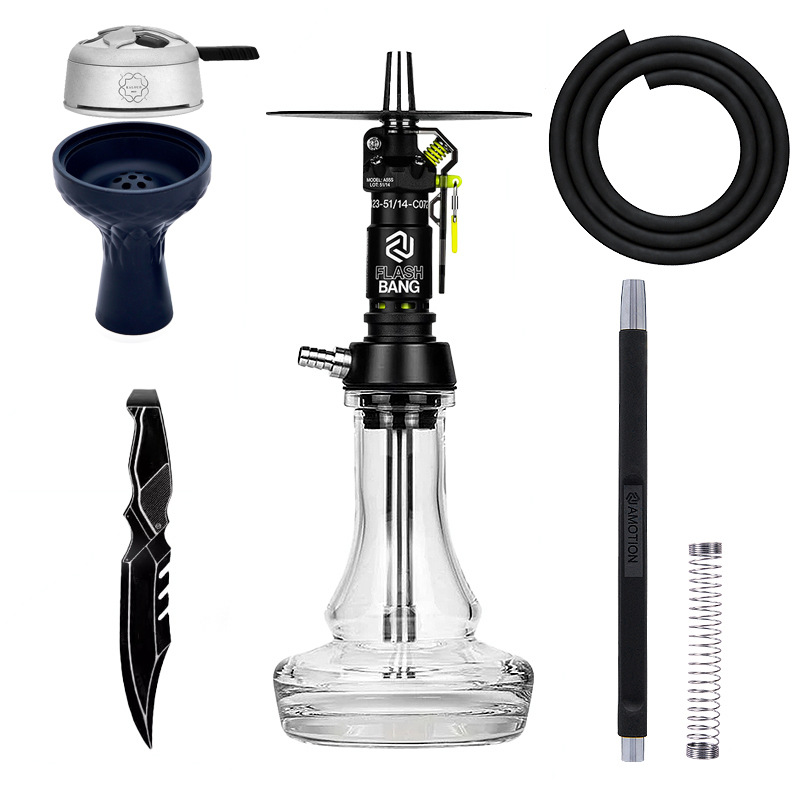 hot sale flashing bomb hookah flash bang hookah flashing bomb arabic hookah bar pot Item Picture