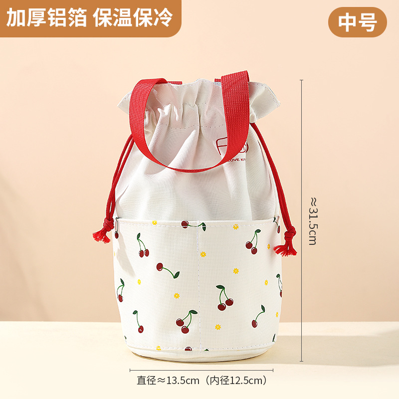 aluminum foil insulation bag thickened large lunch box handbag primary school student office worker handbag waterproof rice bag lunch bag full figure