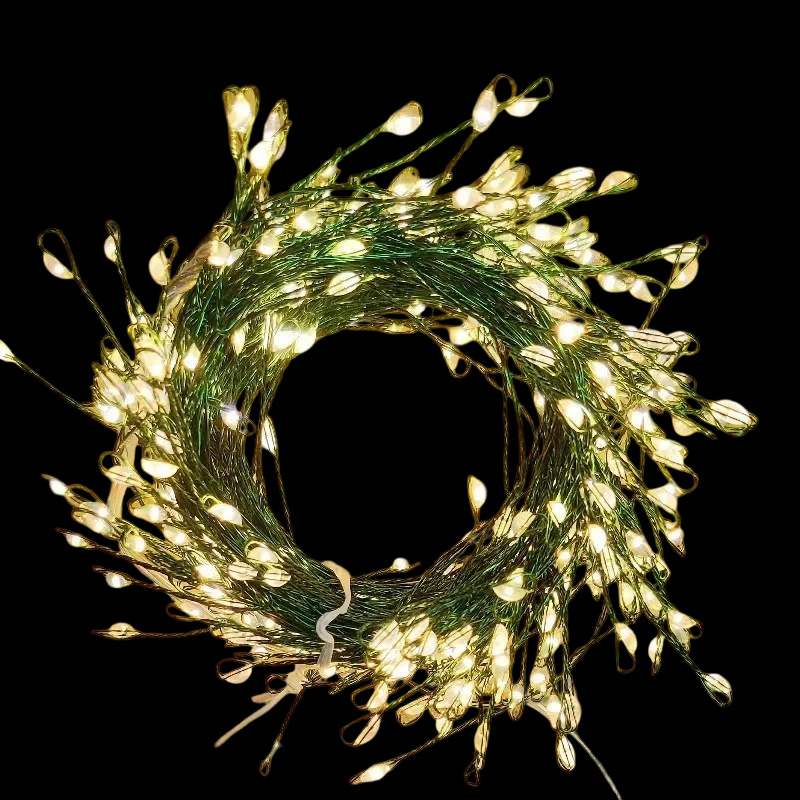 cross-border led firecracker copper wire lighting chain green wire centipede feet remote control christmas tree lamp decorative atmosphere small colored light string Application Scenario