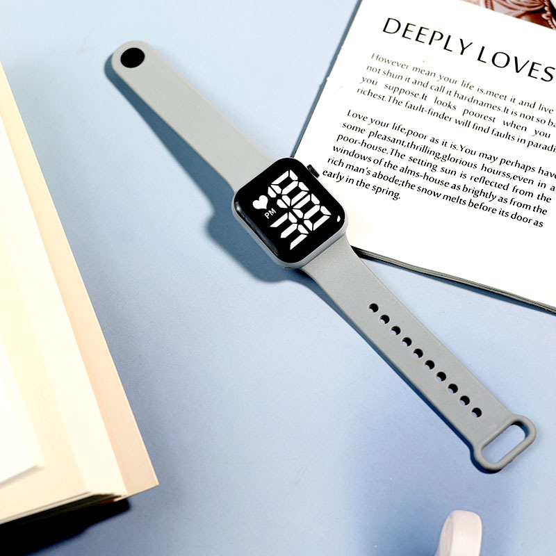 wholesale y1 button square electronic watch white light large dial love led fashion simple student watch factory Application Scenario