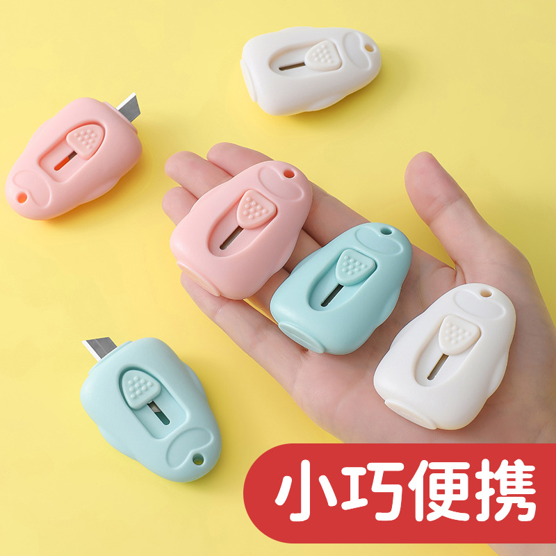 penguin art knife mini portable small split express knife paper cutter wallpaper knife knife for handcraft unpacking knife full figure