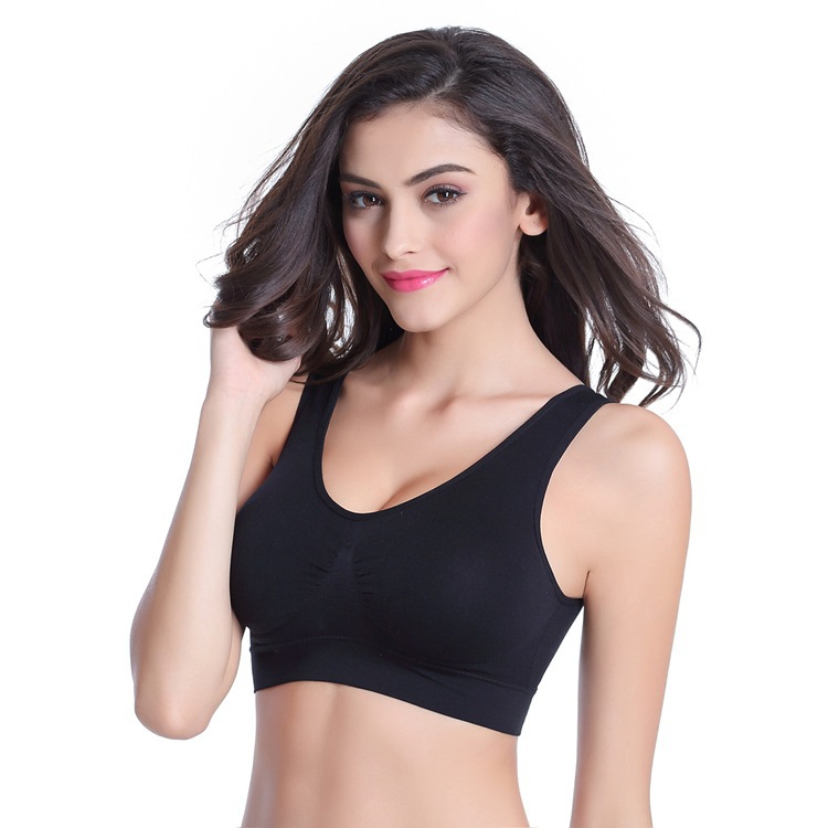 zero binding underwear large size without steel ring seamless adjustment bra one piece thin exercise yoga underwear bra Specification drawing