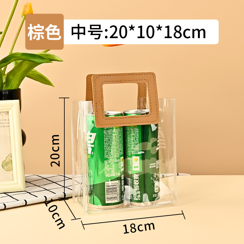 wedding candy flowers gift bag transparent pve handbag internet celebrity stall love hand-held wedding companion gift bag customization Item Picture